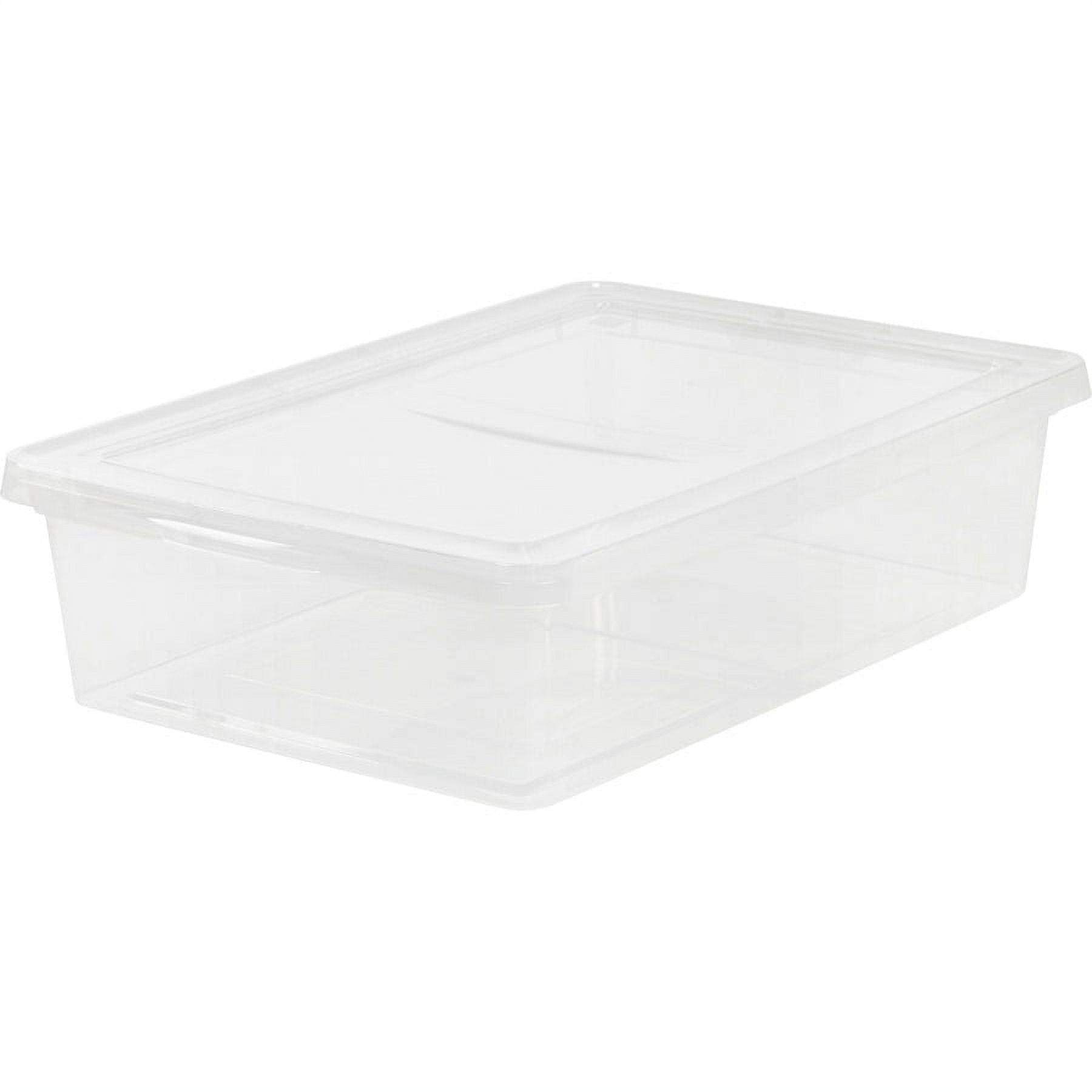 IRIS USA 28 Quart Plastic Stackable Storage Container Bin with Latching Lid