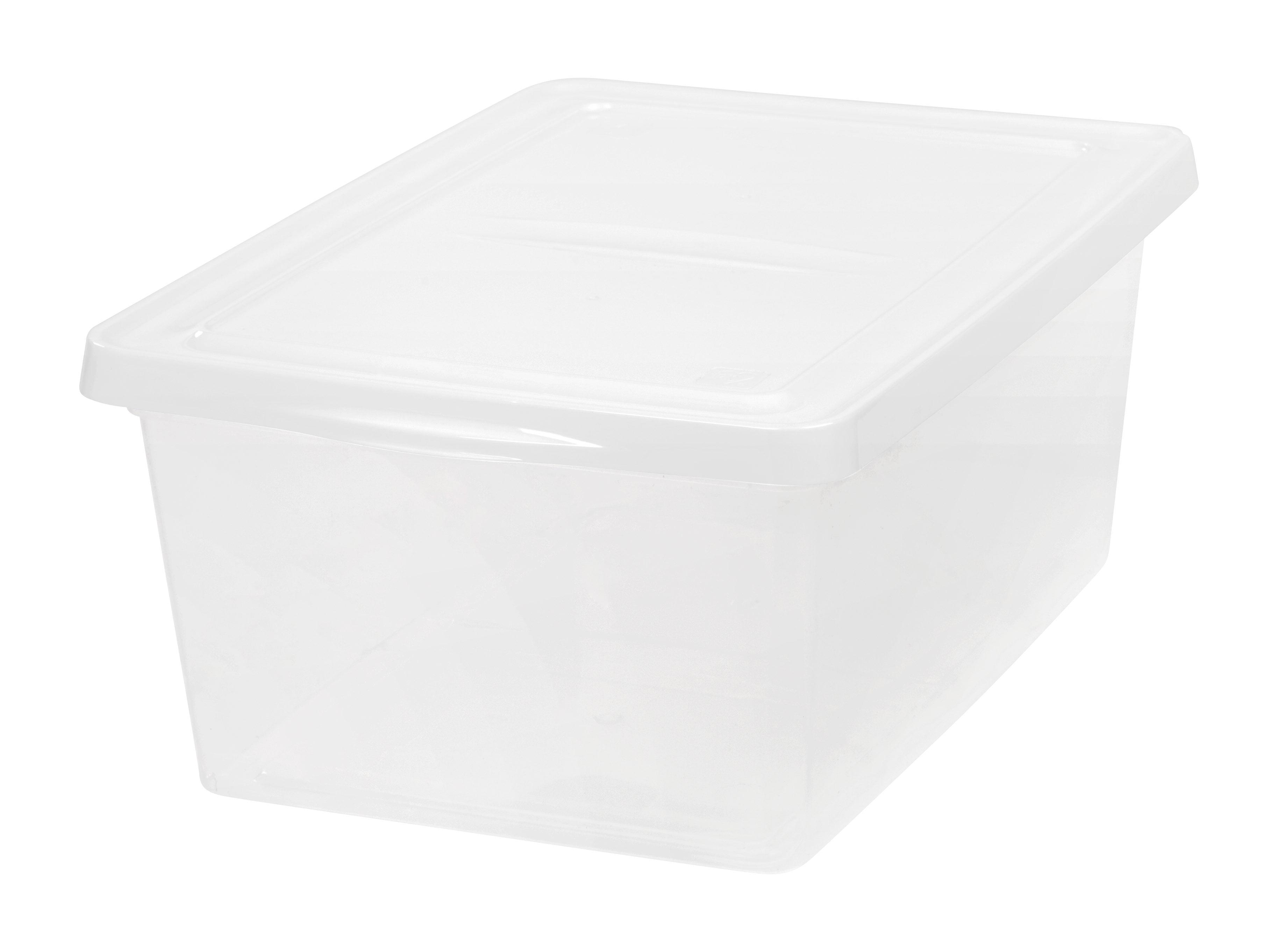 IRIS USA 17 Quart Clear Storage Box, Clear