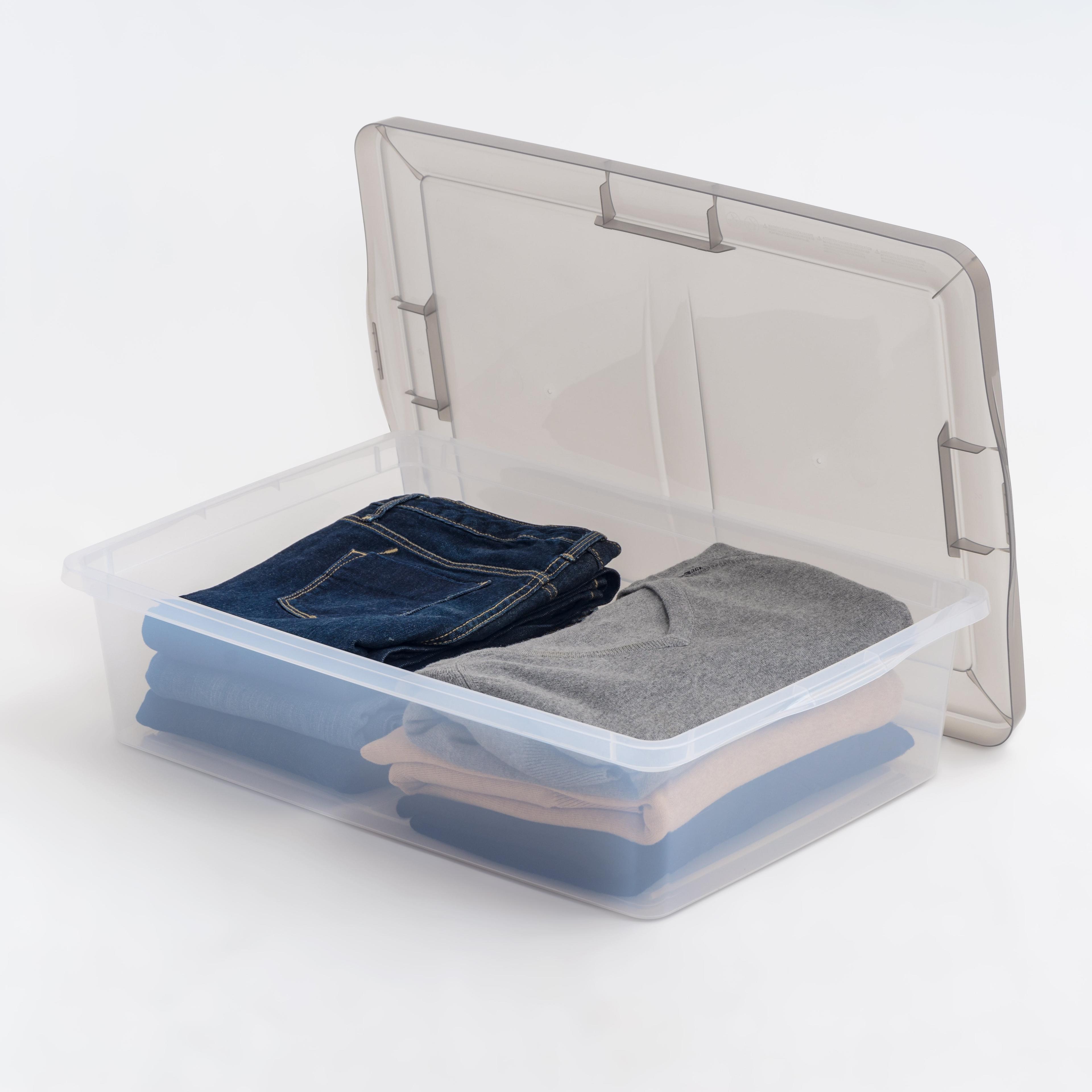 IRIS Snap Top Plastic Storage Bin