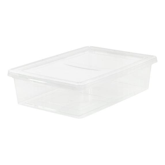 IRIS USA 28 Quart Plastic Stackable Storage Container Bin with Latching Lid