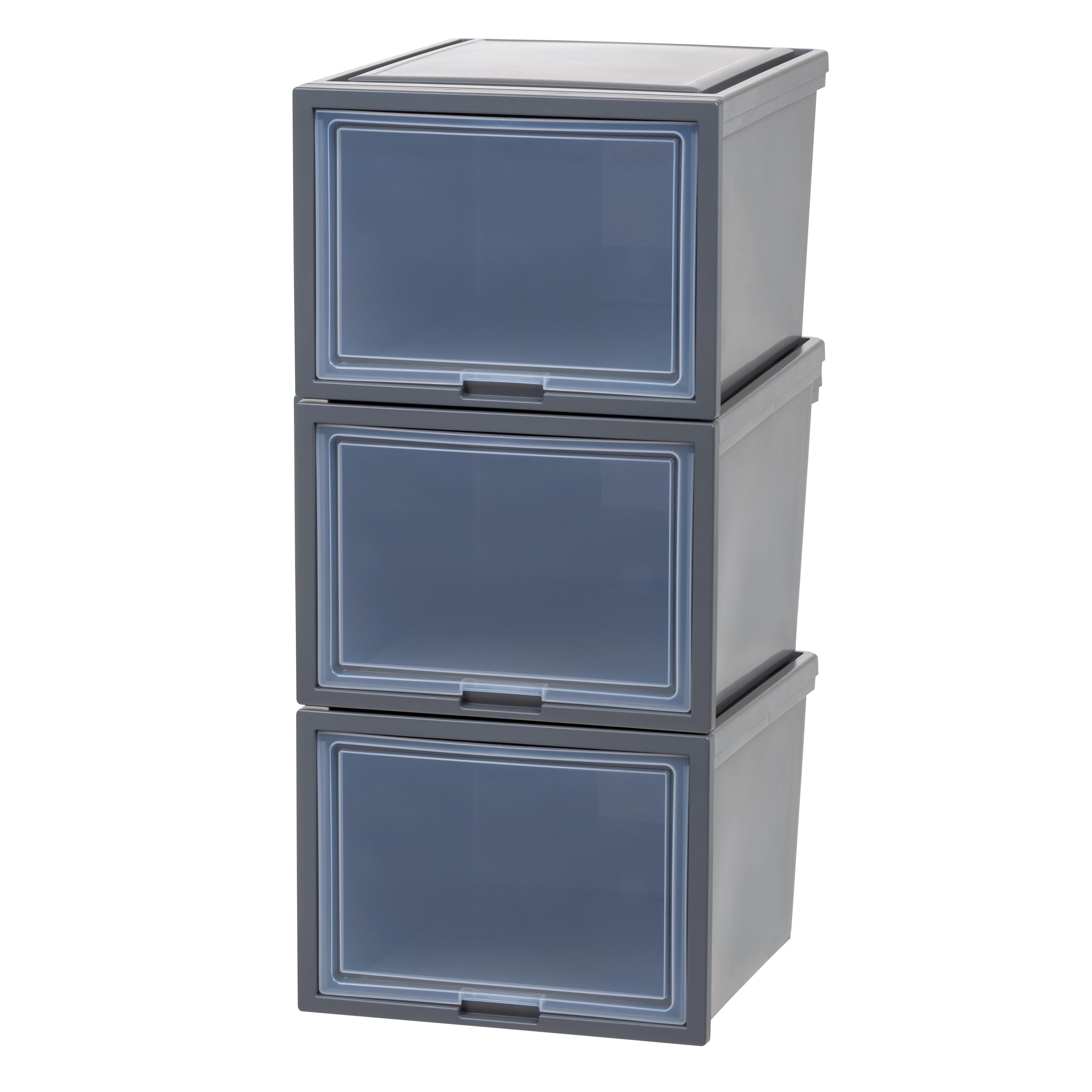 IRIS USA Stackable Plastic Storage Chest