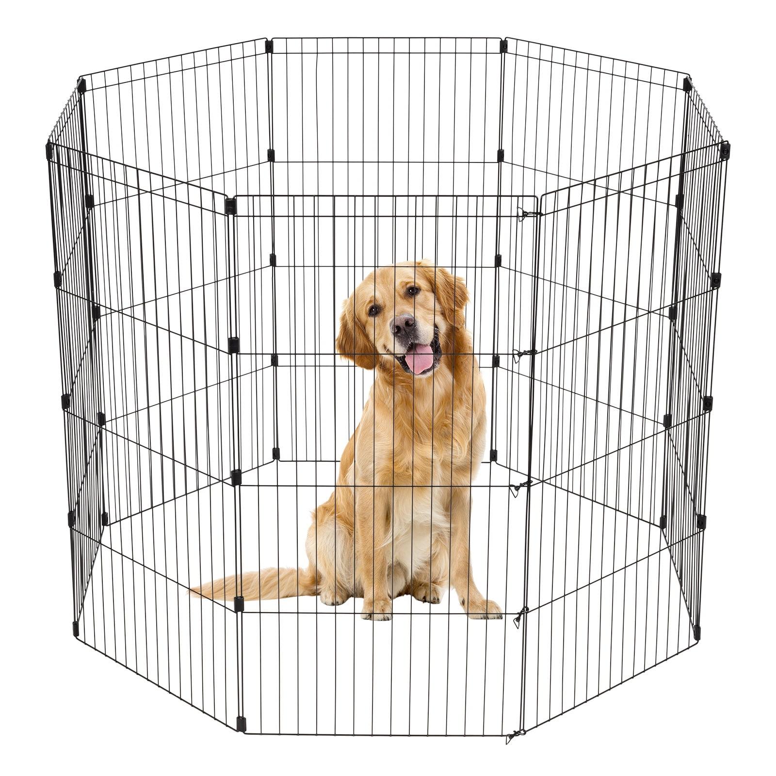 IRIS USA Exercise 8 Panel Wire Metal Pet Playpen for Dog