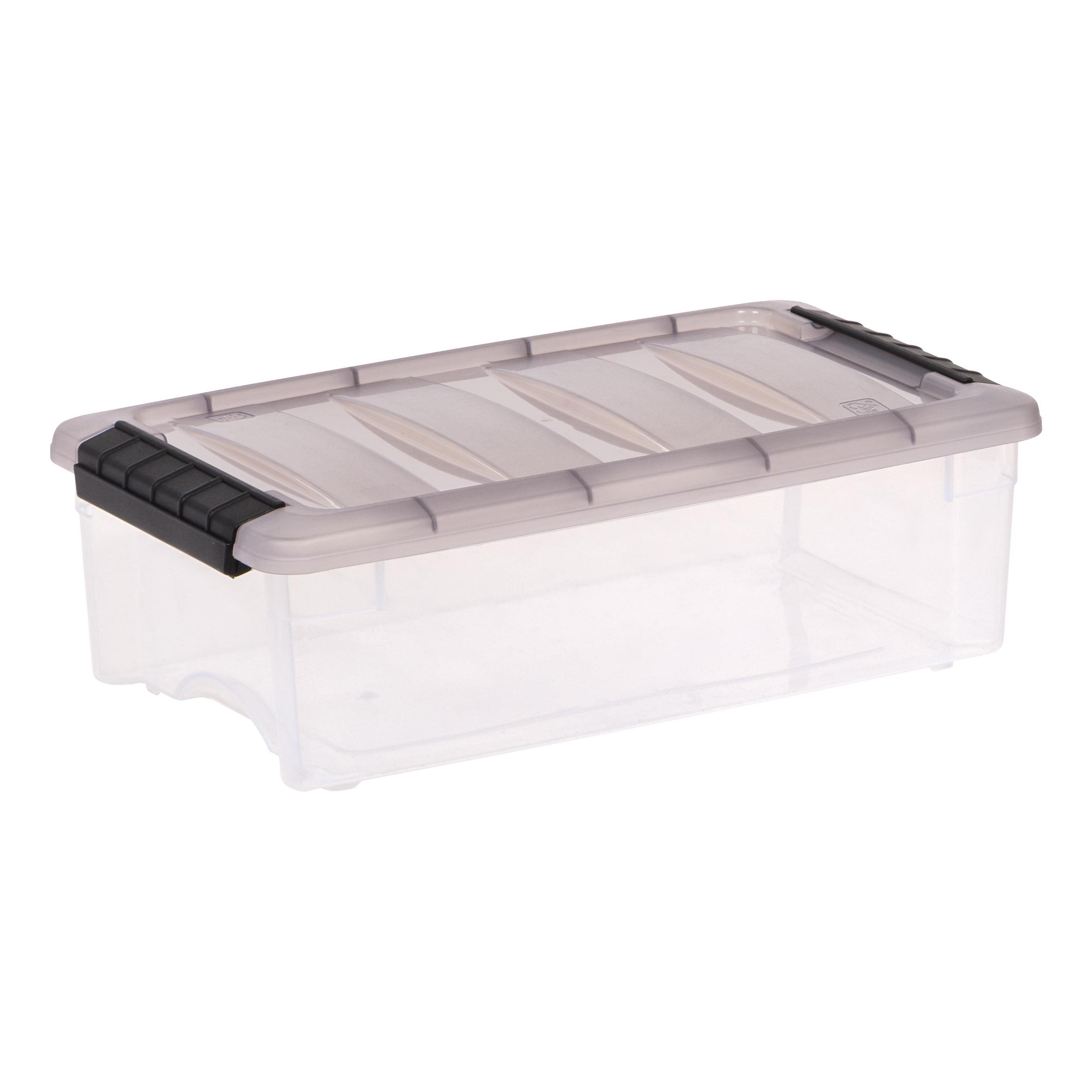IRIS USA, Inc. Plastic Storage Box with Latching Lid in Clear