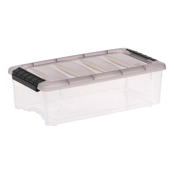 IRIS USA, Inc. Plastic Storage Box with Latching Lid in Clear