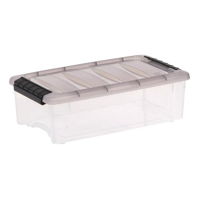 IRIS USA, Inc. Plastic Storage Box with Latching Lid in Clear