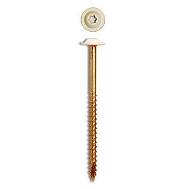 ITW No. 8 x 2-1/2 in. L Star Hex Washer Stainless Steel Construction Screws 80 pk 80 per box