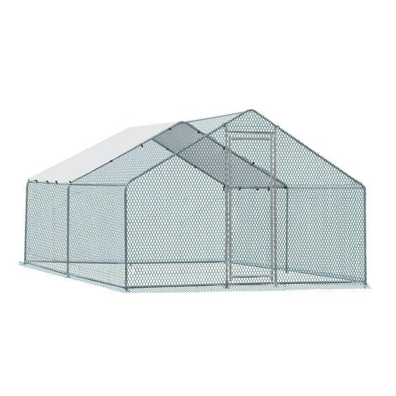 UBesGoo Large Metal Chicken Coops Chicken Cage House Hen House 13 ft x 10 ft