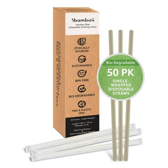 Ibambo Bamboo Straws - Disposable Eco-Friendly Sippers