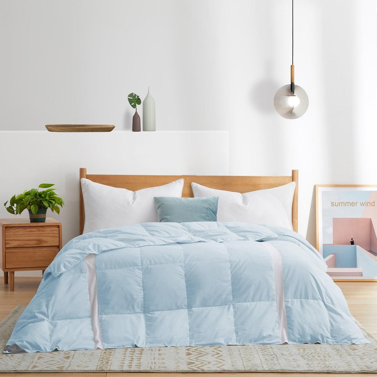 Puredown 600in³/oz Fill Power Summer Duck Down Comforter