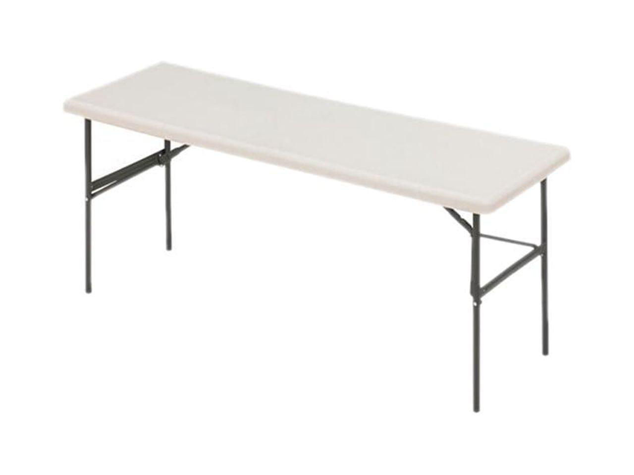 Platinum Granite Heavy-Duty Rectangular Folding Table