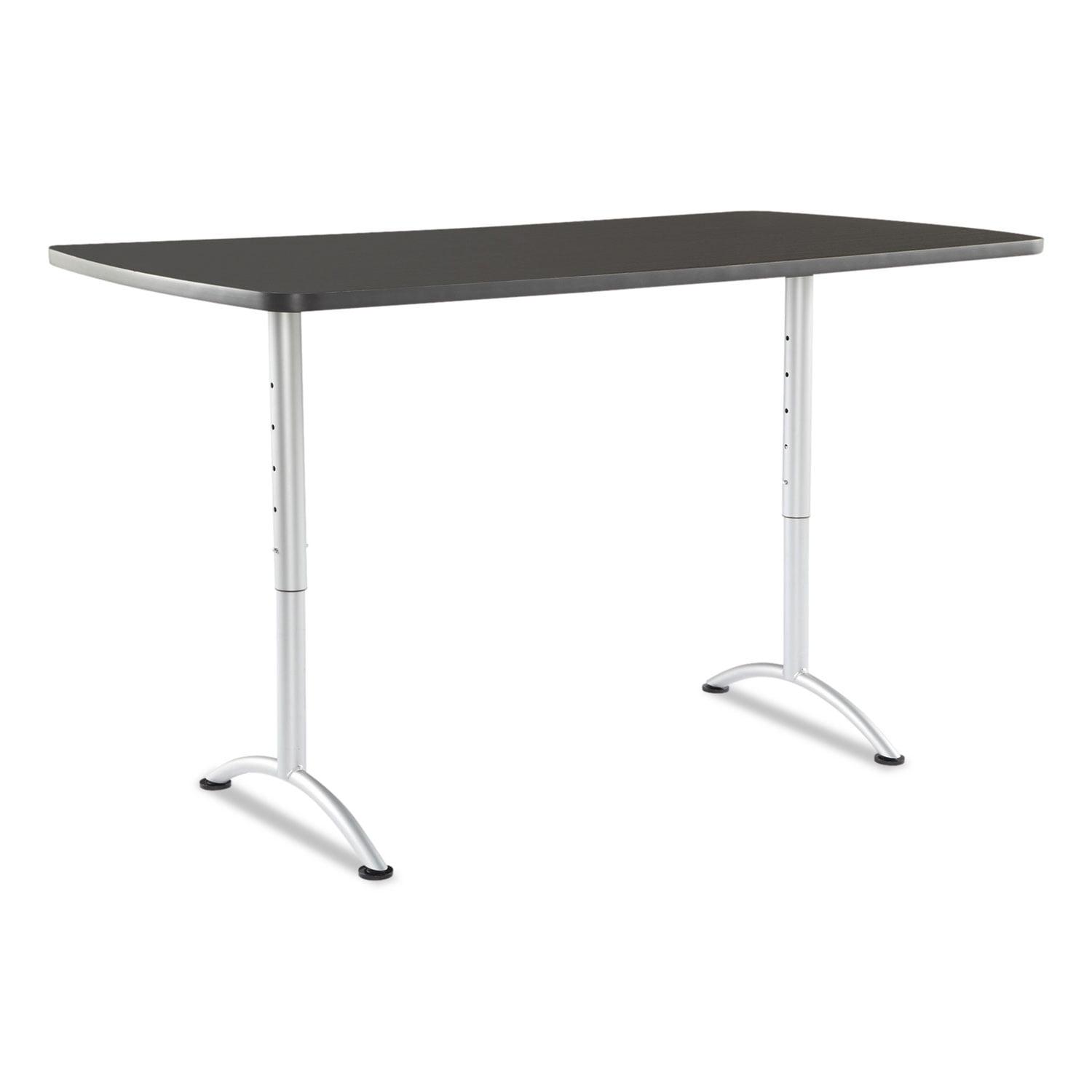 Graphite Adjustable Sit-to-Stand Rectangular Work Table