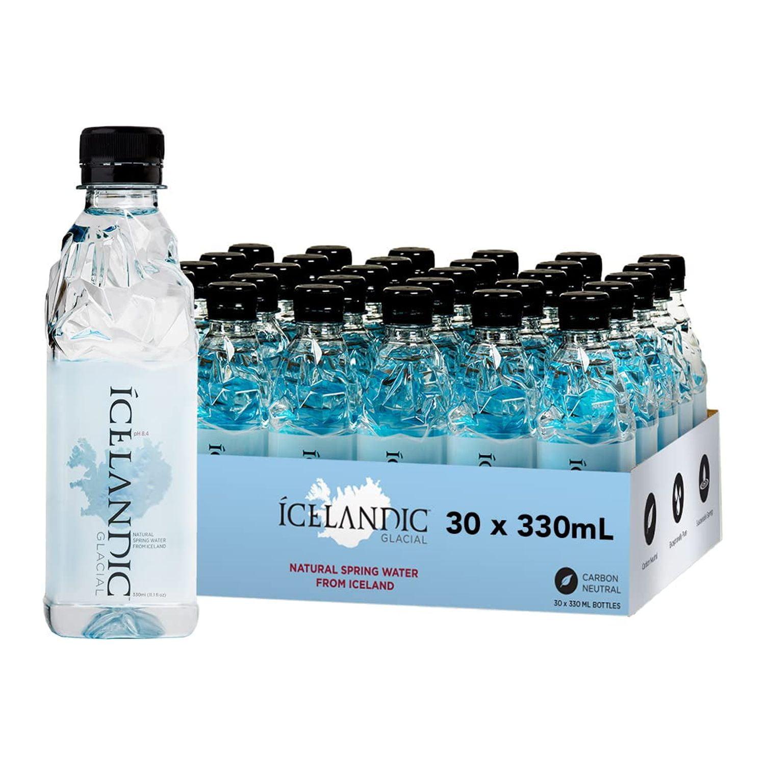 Icelandic Glacial Natural Spring Alkaline Water, 11.16 Fl Oz (30 Count)
