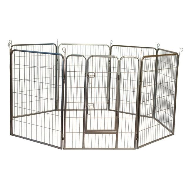 Iconic Pet Heavy Duty Metal Tube Pen Pet Dog Exercise and Training Playpen - 40"