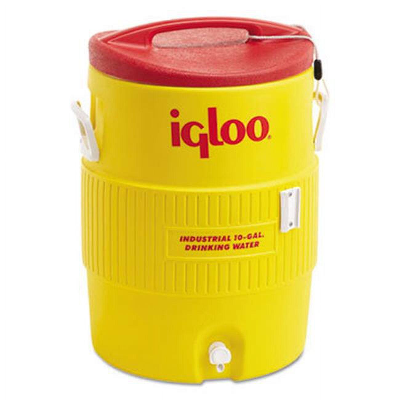 385-4101 400 Series Coolers, 10 gal, Red/Yellow