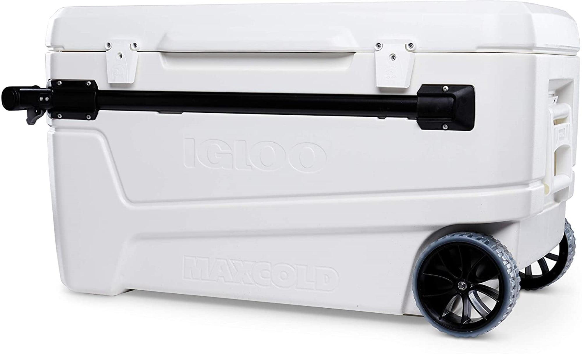 Igloo 110qt White Wheeled Cooler with Telescoping Handle