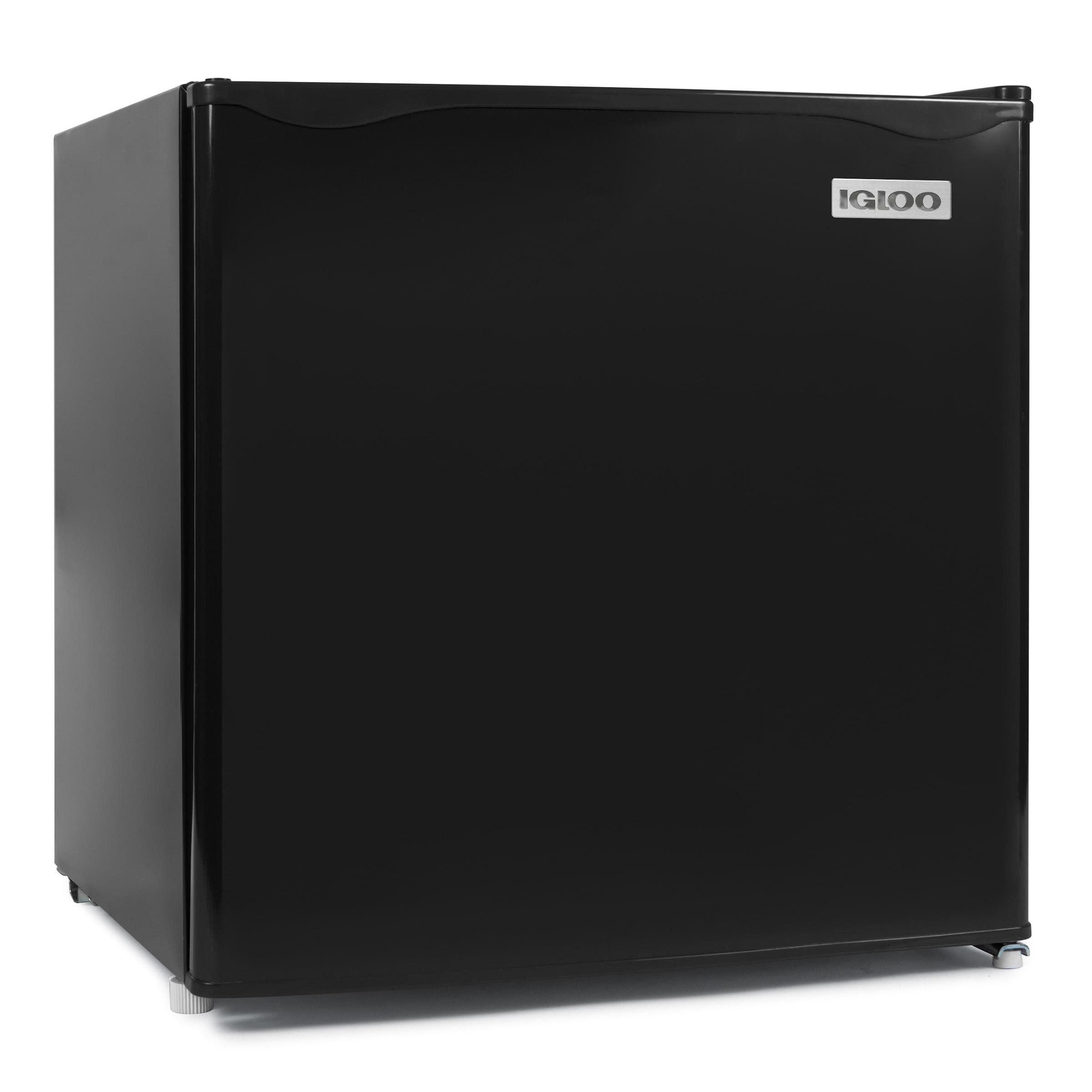 Igloo IRF16BK6A 1.6 Cu. Ft. Single Door Refrigerator with Freezer, Black