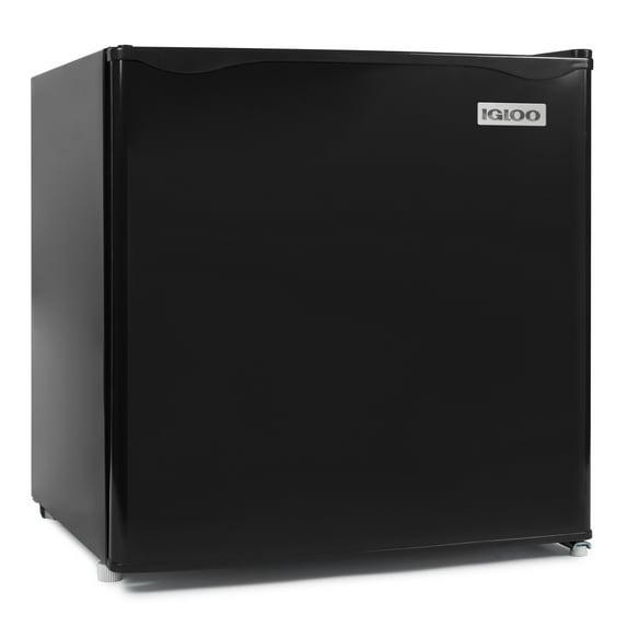 Igloo IRF16BK6A 1.6 Cu. Ft. Single Door Refrigerator with Freezer, Black