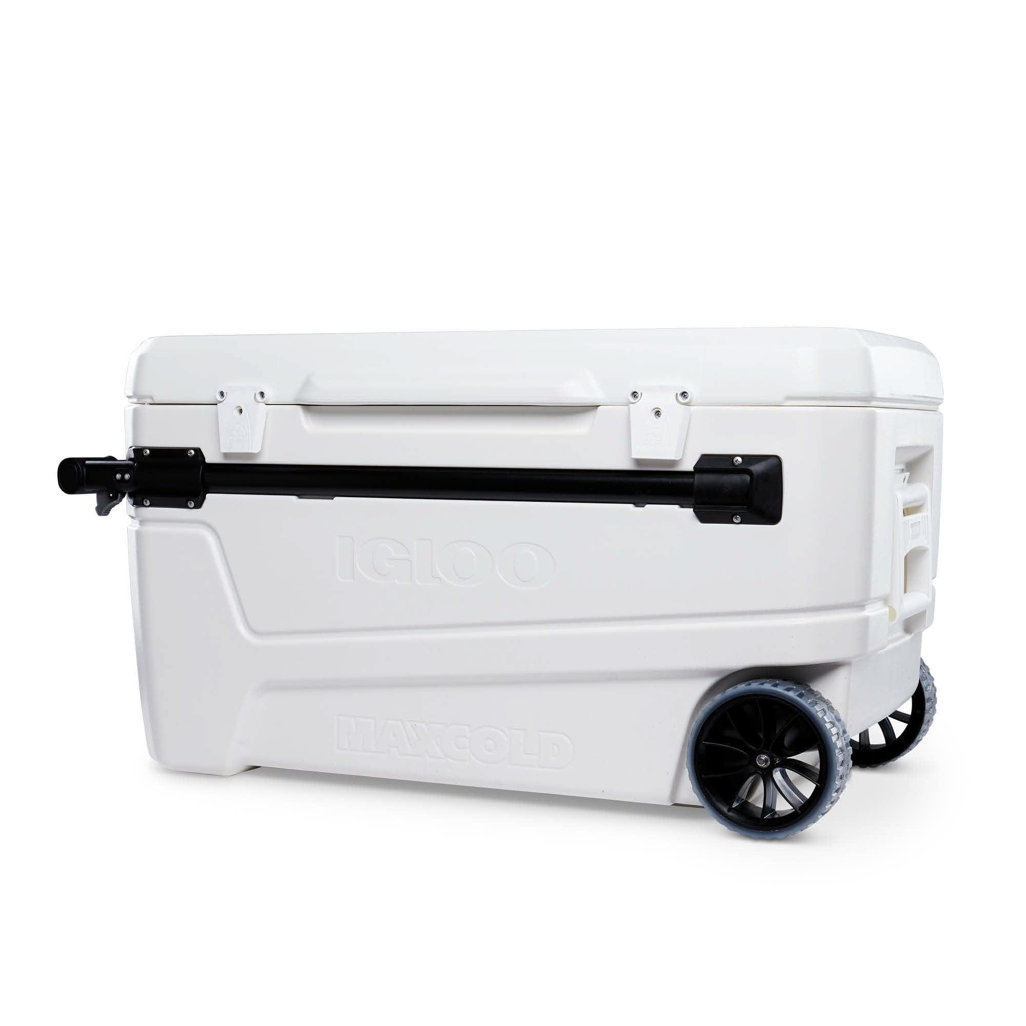 Igloo Glide Pro Hard Sided 110qt Portable Cooler - White