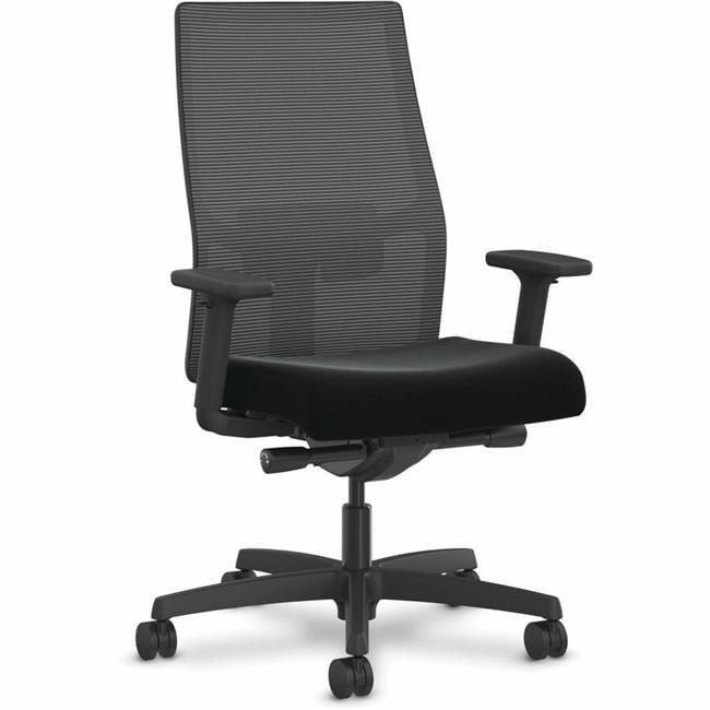 Adjustable Ignition 2.0 Mid-Back Black Mesh Task Chair with Swivel