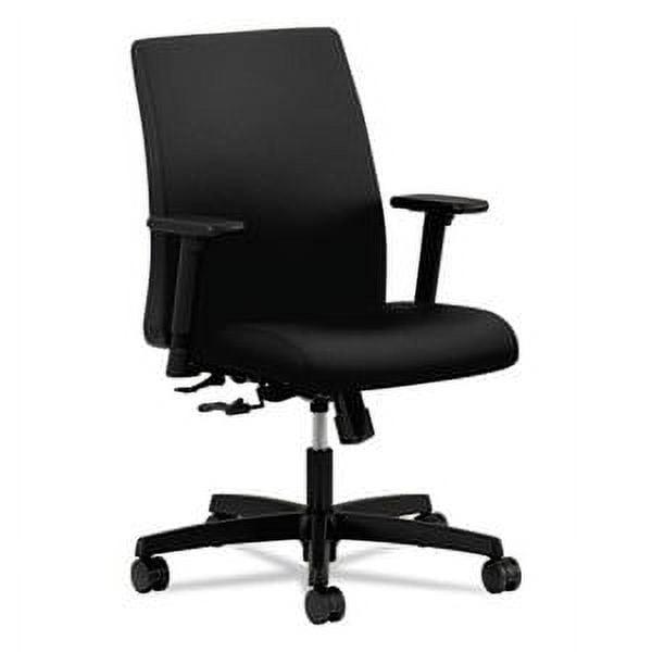 Black Mesh Adjustable Task Chair with Swivel and Tilt