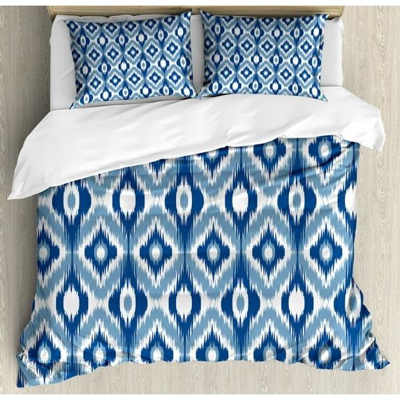 Ambesonne Rustic Ikat Duvet Cover Set