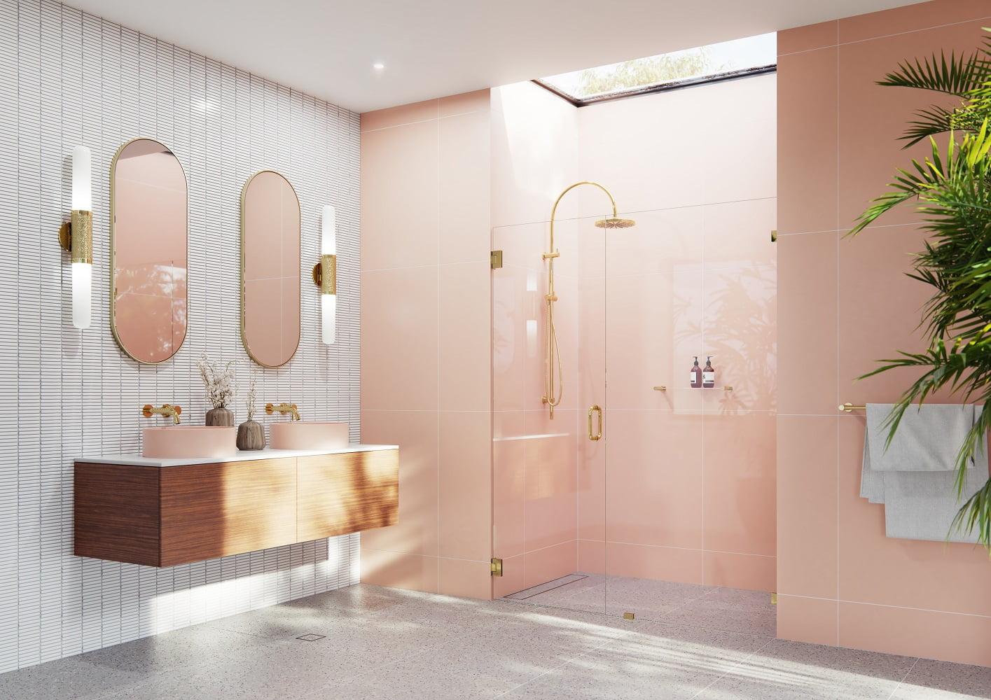 Illume 57.5 in. x 78 in. Fully Frameless Wall Hinge Shower Door