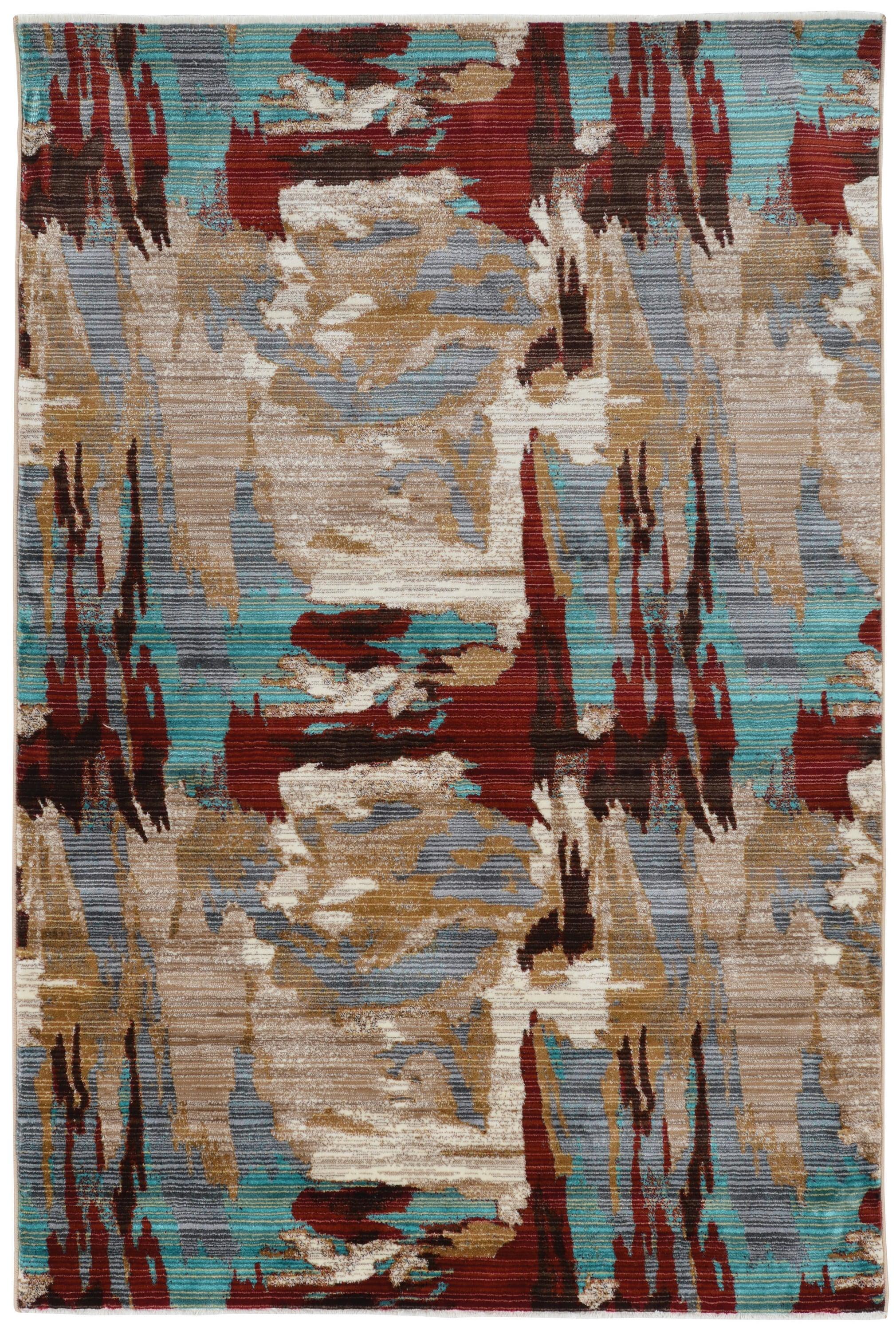Illusions Volcano Beige Rug 3 x 5 Transitional Polypropylene Area Mat