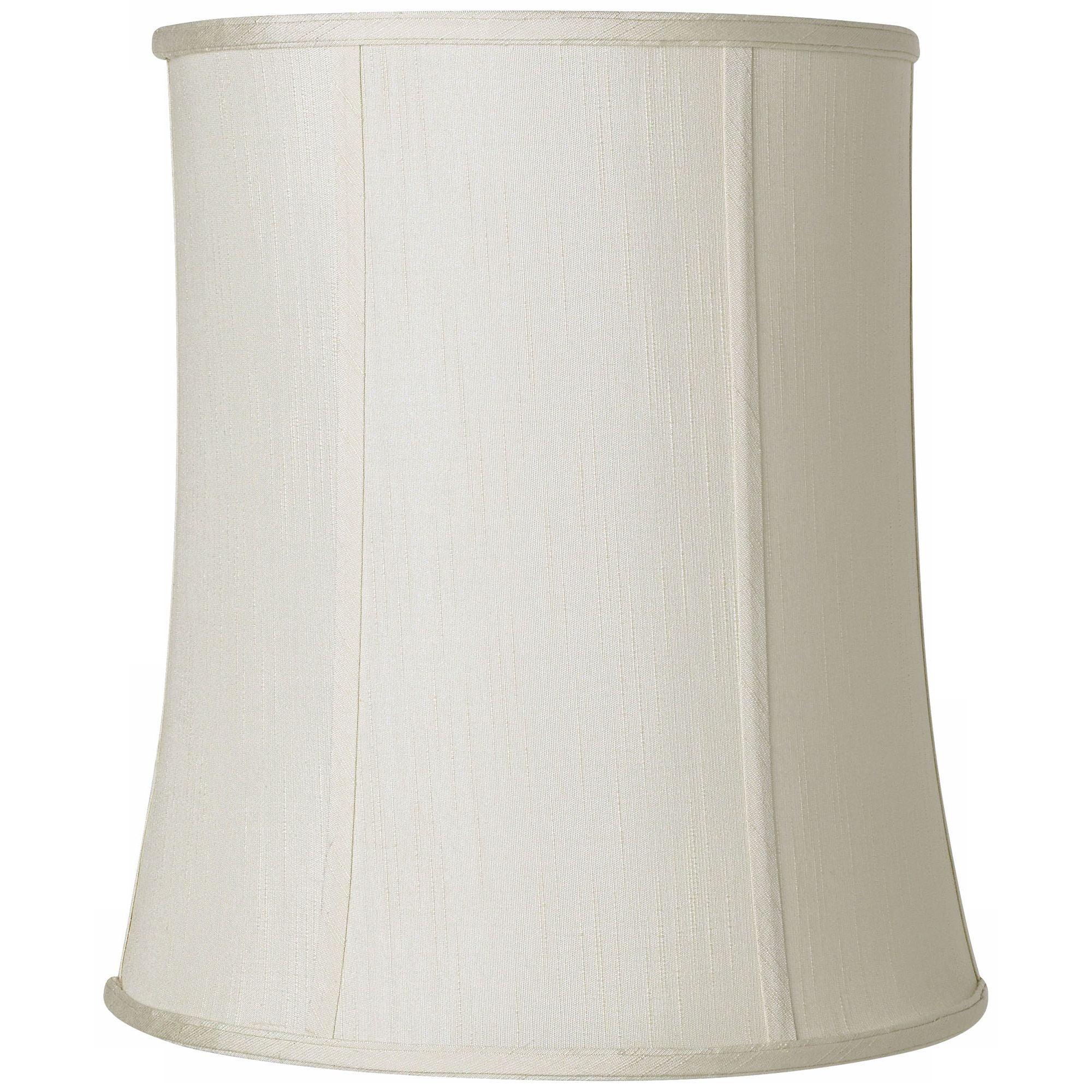 Creme 14" Deep Drum Lamp Shade with Brass Fitting