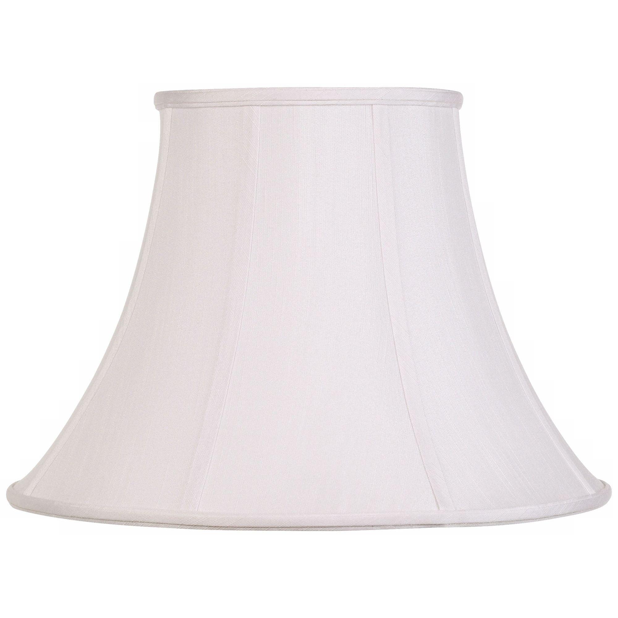 White Large Bell Lamp Shade with Brass Fitting