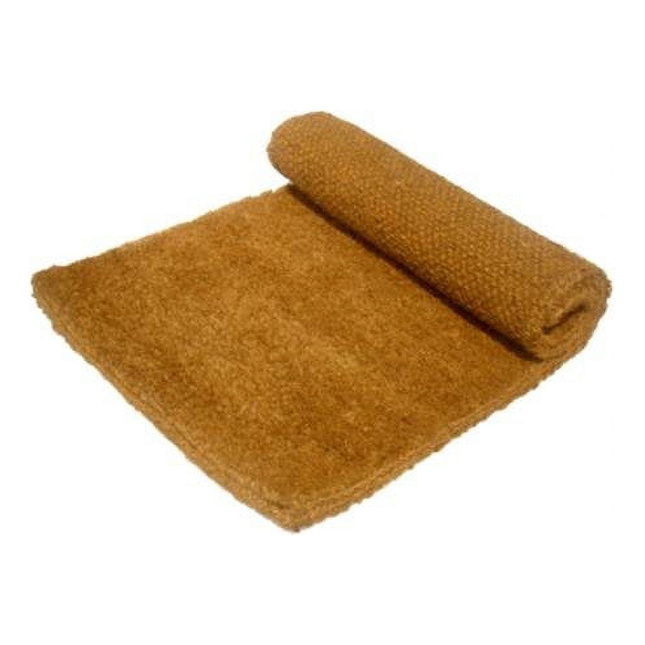 Handwoven Coffee Brown Coir Rectangular Mat