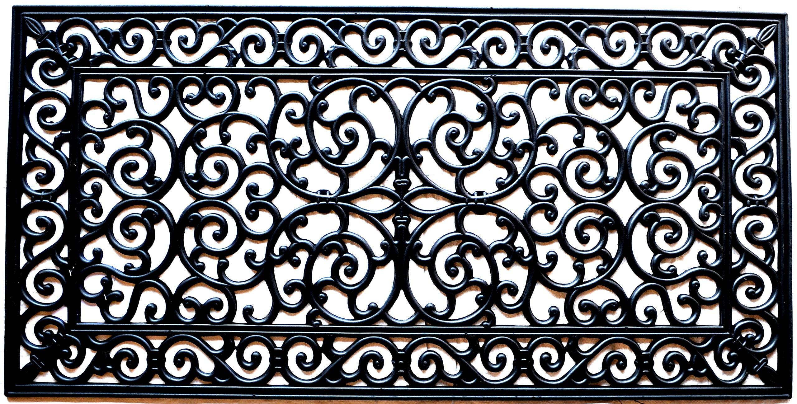 Imports Decor Rubber Doormat, Brooklyn, 24-Inch by 48-Inch