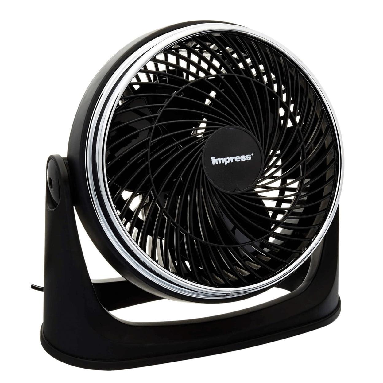 Impress 8-Inch Turbo Velocity Fan in Black