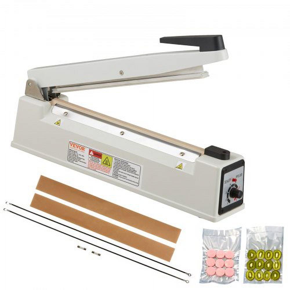 VEVOR VEVOR 12" Aluminum Hand Impulse Heat Sealer Machine Poly Plastic Bags Sealing