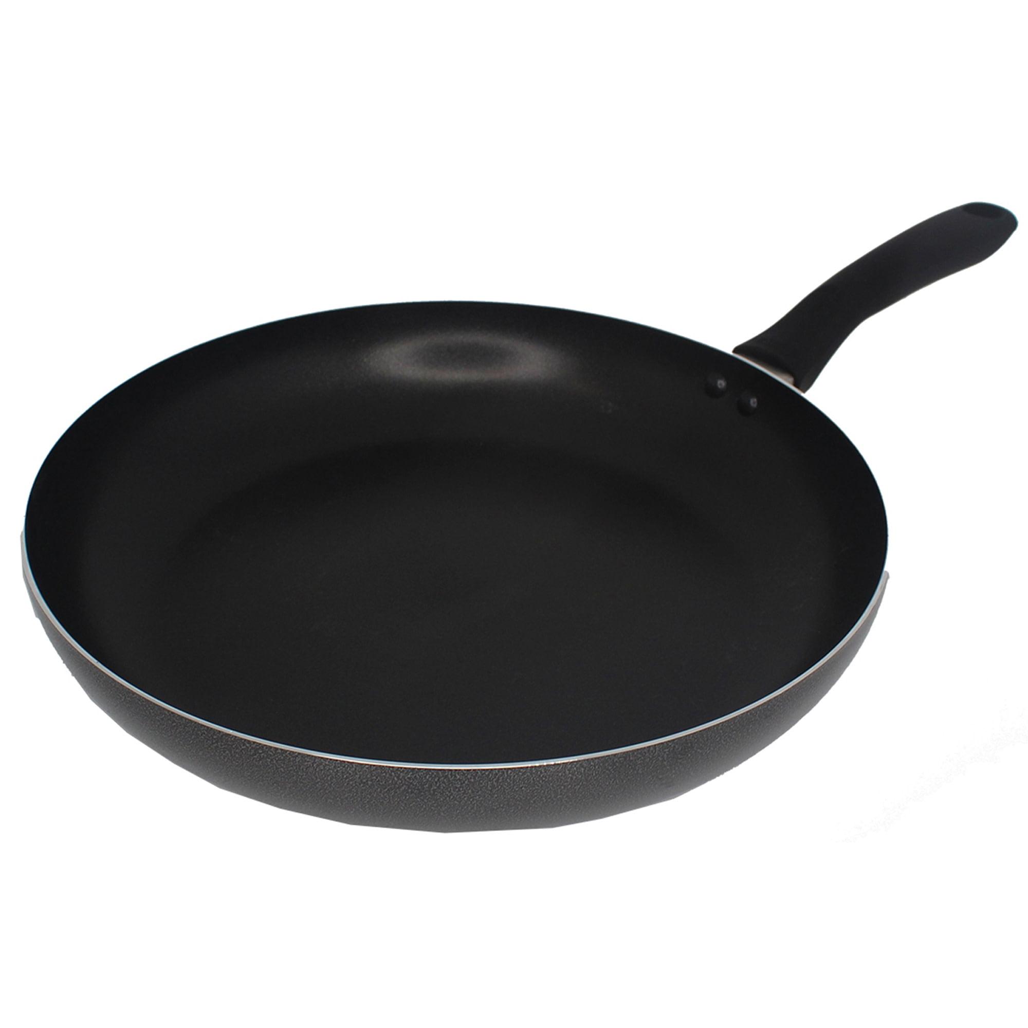 IMUSA 10in Charcoal Aluminum Nonstick Fry Pan with Soft Touch Handle, Black