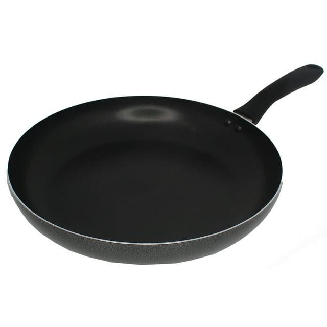 IMUSA 10in Charcoal Aluminum Nonstick Fry Pan with Soft Touch Handle, Black