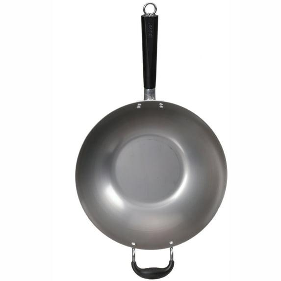 IMUSA 14in Carbon Steel Wok with Cool Touch Handles
