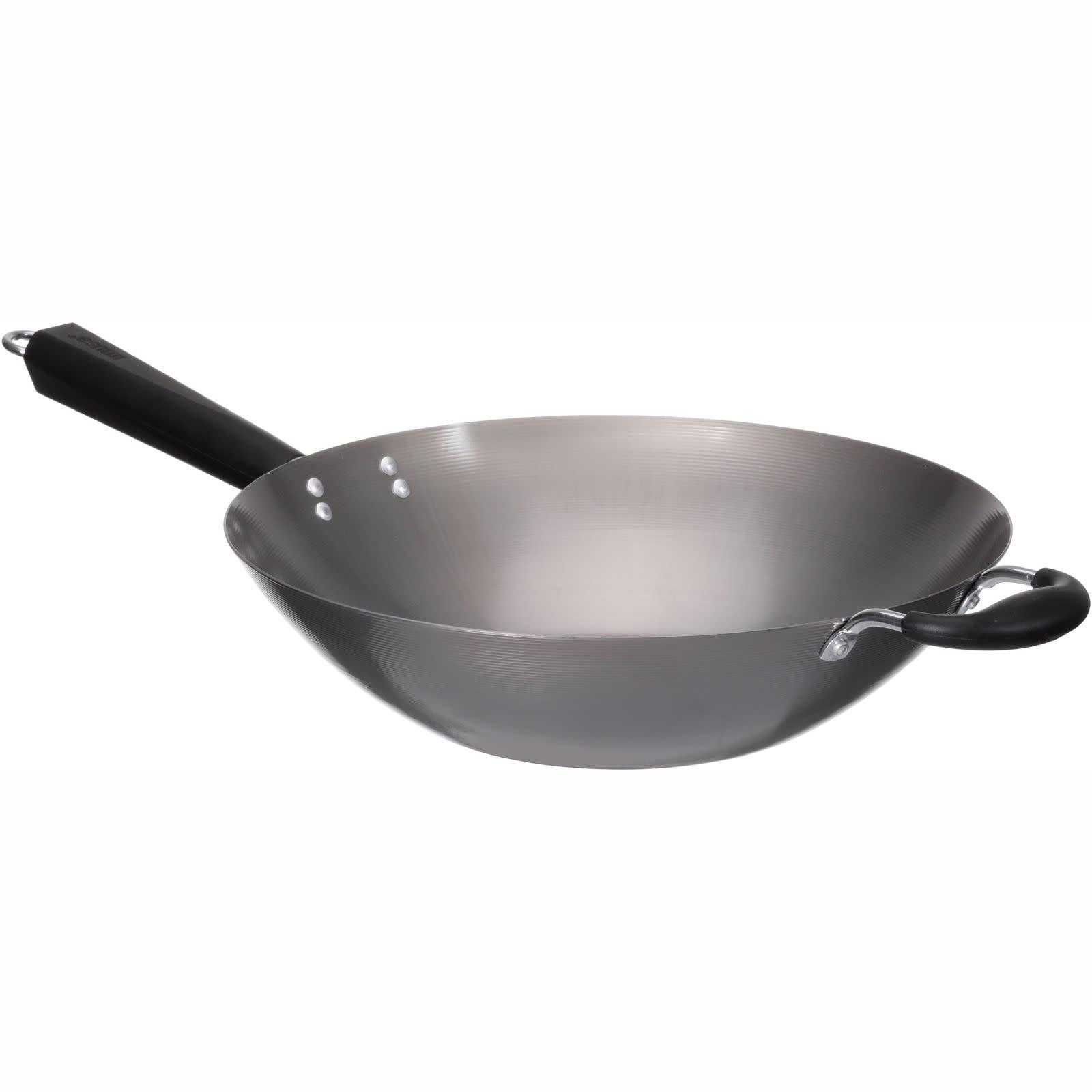 IMUSA 14in Carbon Steel Wok with Cool Touch Handles
