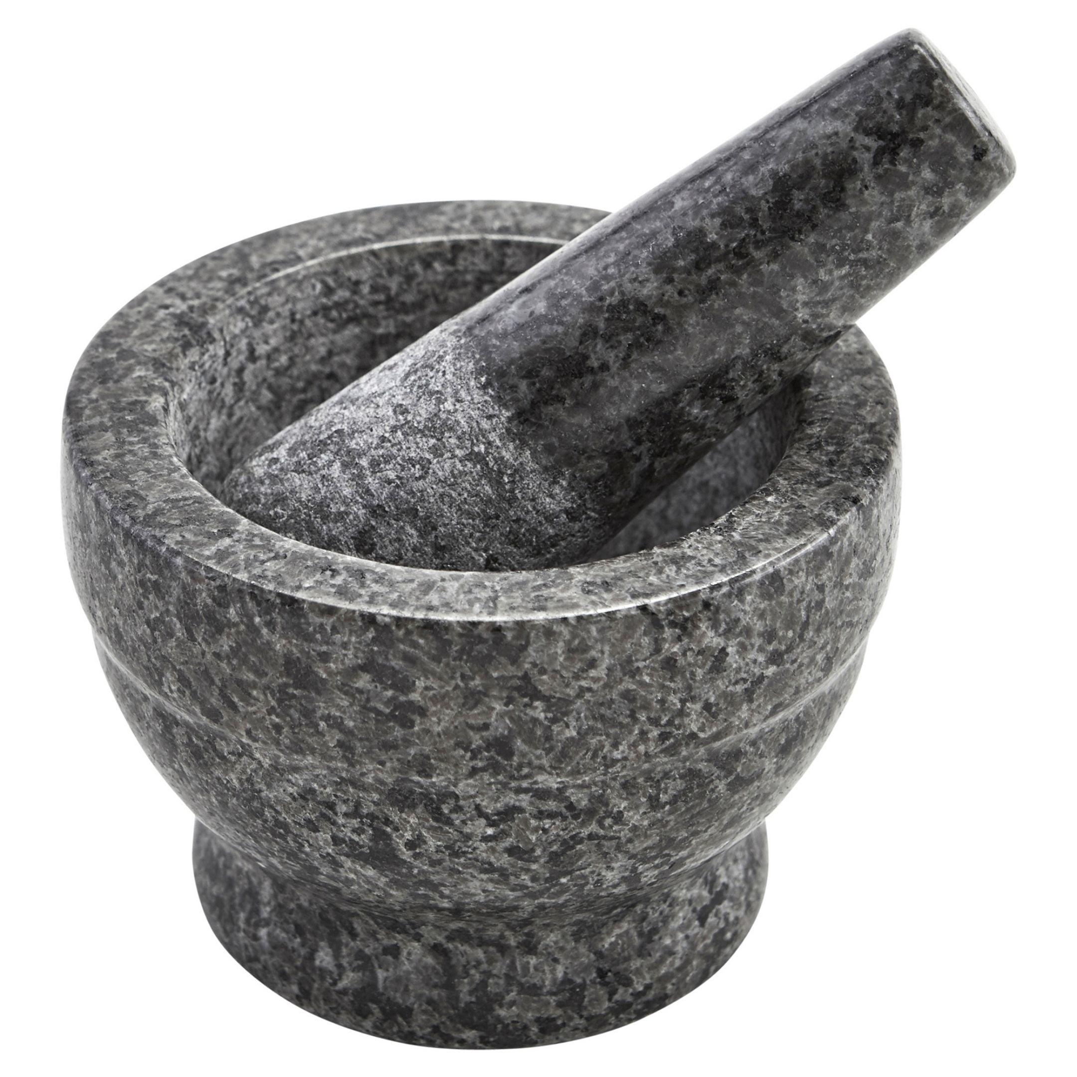 Mini Polished Granite Mortar and Pestle, 3.75"