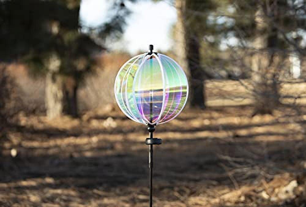 In the Breeze 2657 11 Inch Iridescent Solar Light Gazing Ball