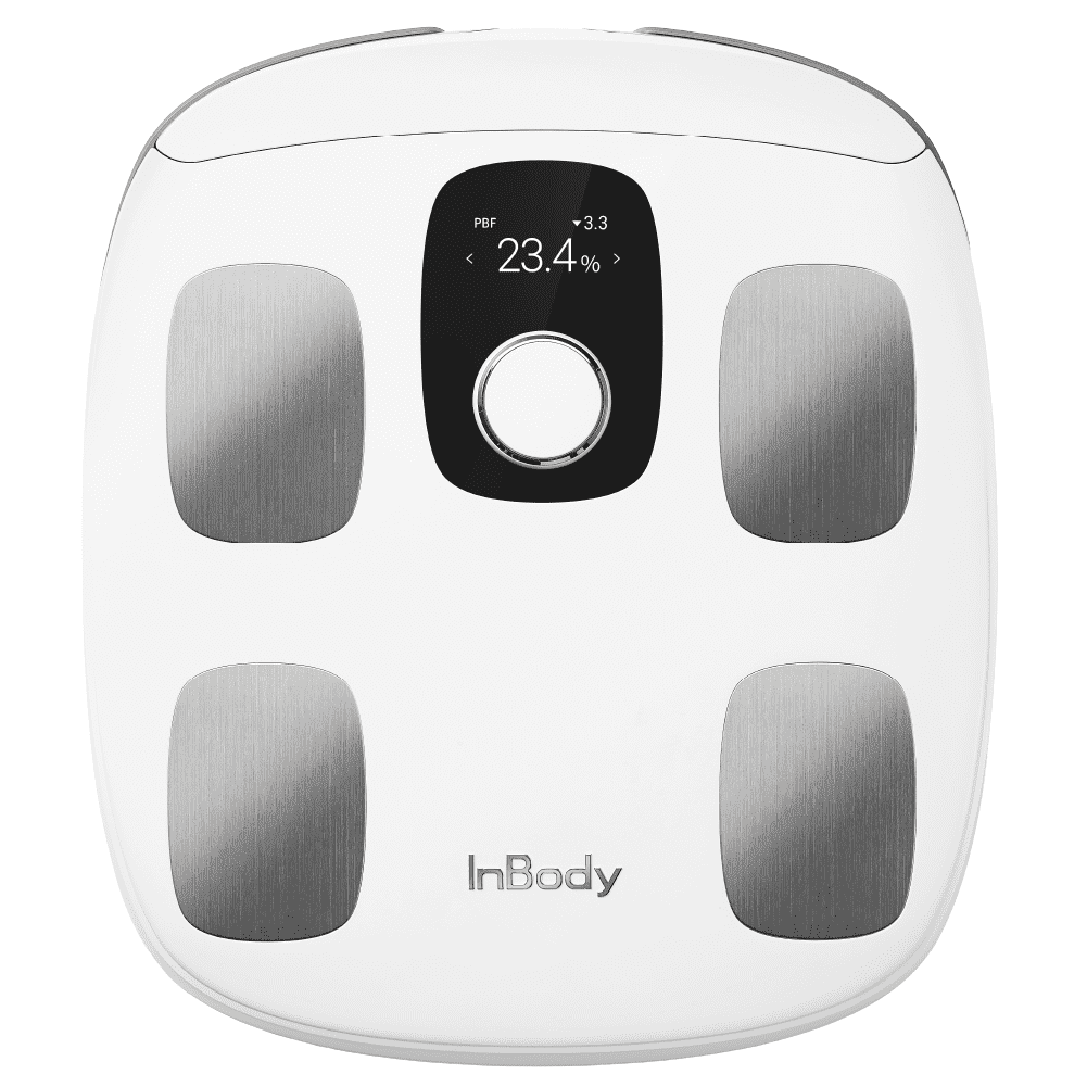 InBody H30 Smart Digital Body Composition Analyzer Scale, White and Silver