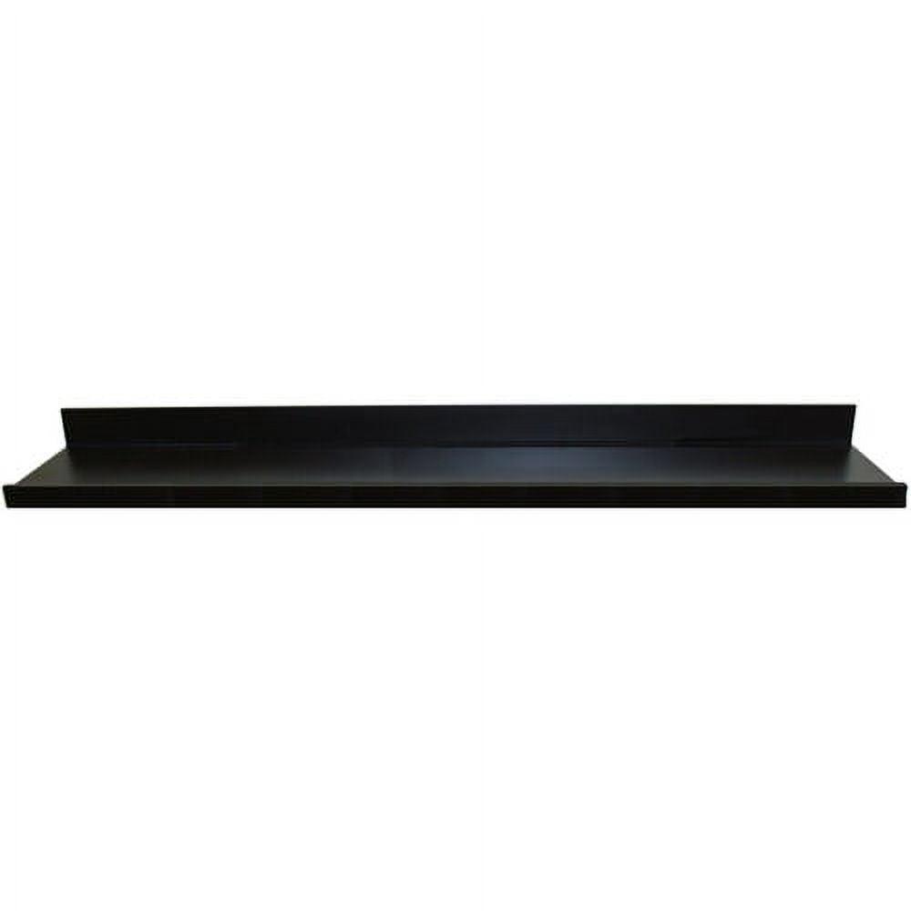 Sleek Black 60" MDF Floating Picture Ledge Shelf