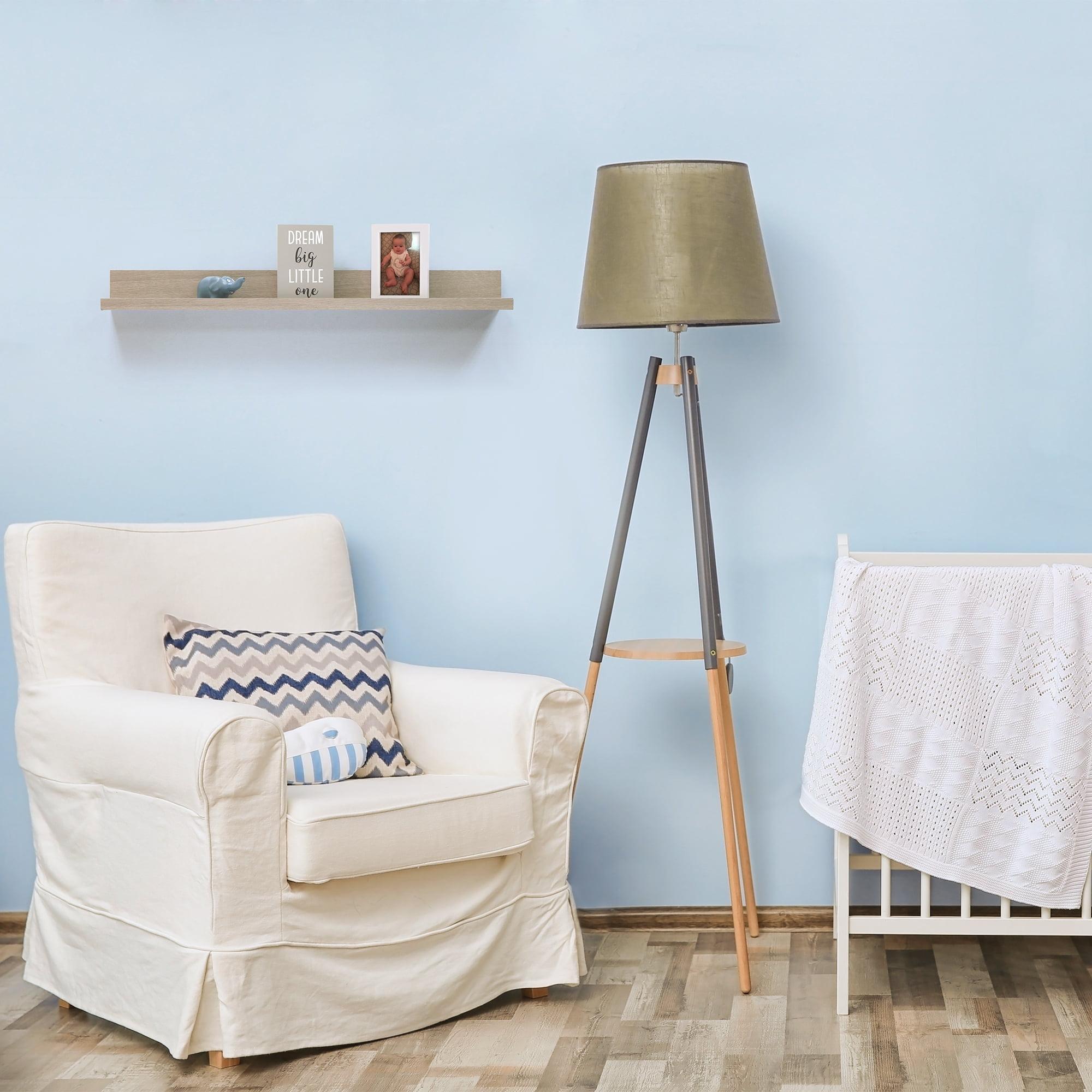 72" Picture Ledge Wall Shelf Driftwood Gray - InPlace: Modern Photo Display, MDF Floating Ledge