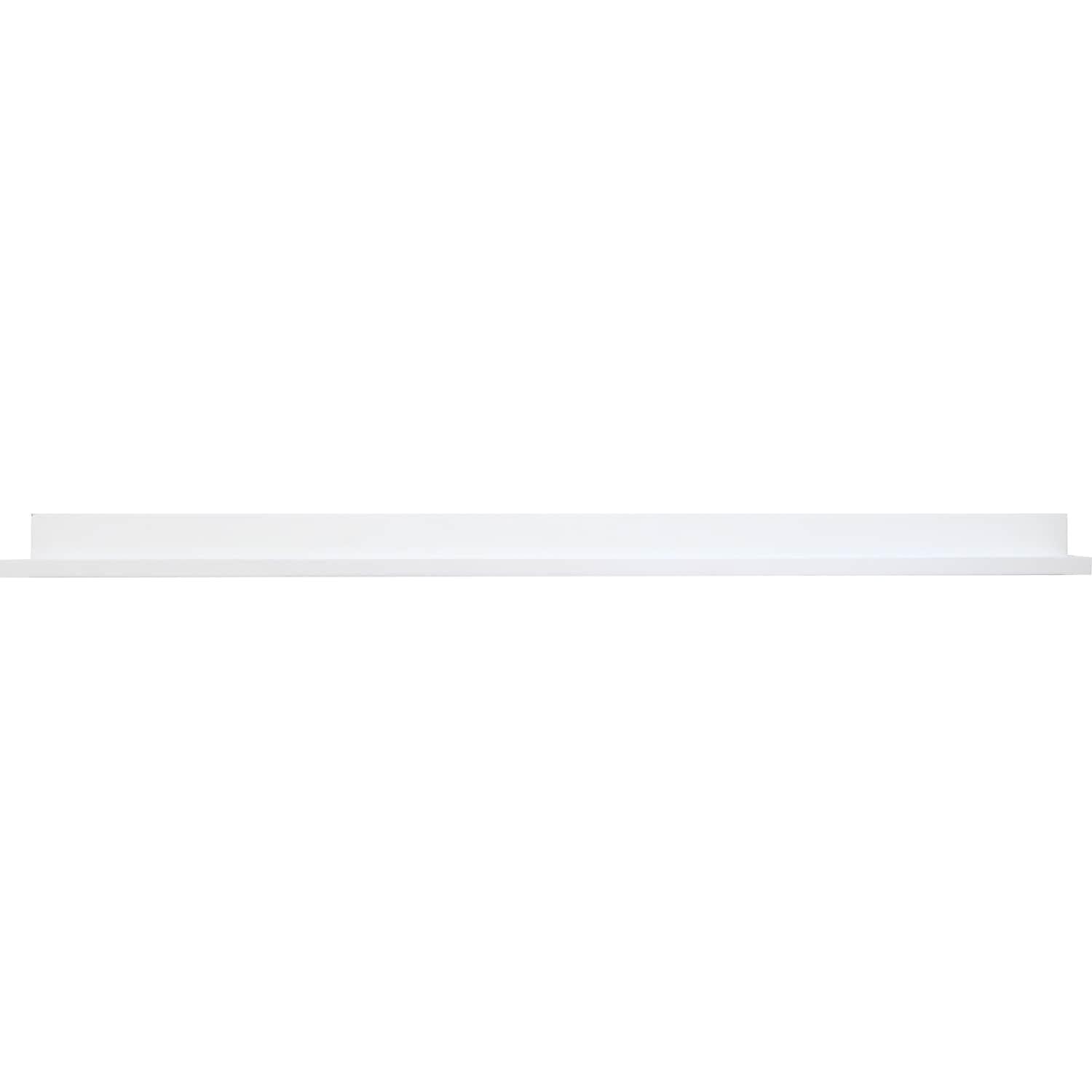 Elegant 48'' White MDF Modern Picture Ledge Shelf