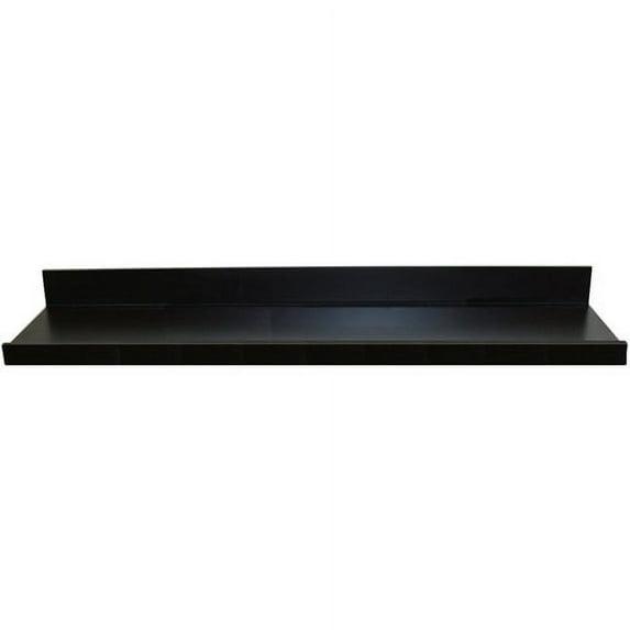 InPlace 36" Picture Ledge Wall Shelf Black: Modern Floating Display, Wood Composite, Includes Mounting Hardware