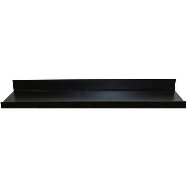 InPlace 36" Picture Ledge Wall Shelf Black: Modern Floating Display, Wood Composite, Includes Mounting Hardware