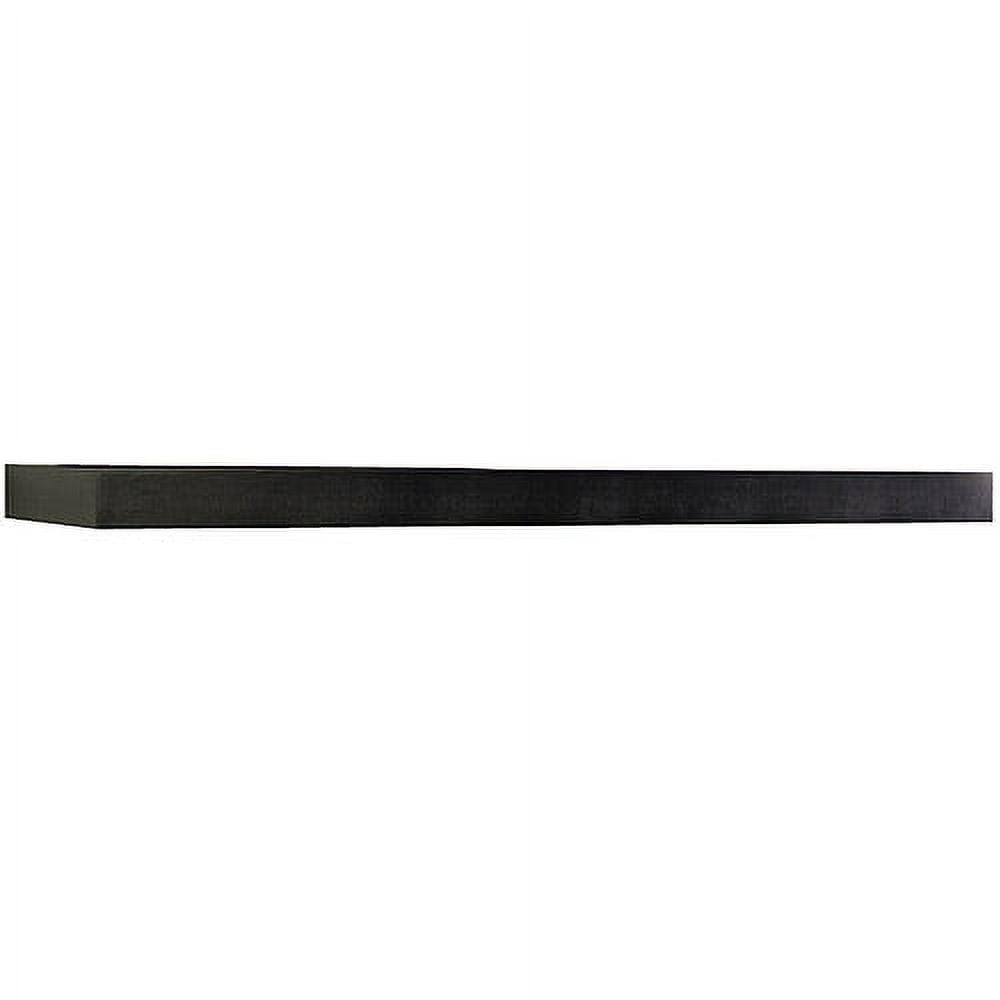 InPlace 24" Floating Shelf Wall Mounted Hidden Brackets Espresso : Modern Decor, Wood Composite, Includes Mounting Hardware