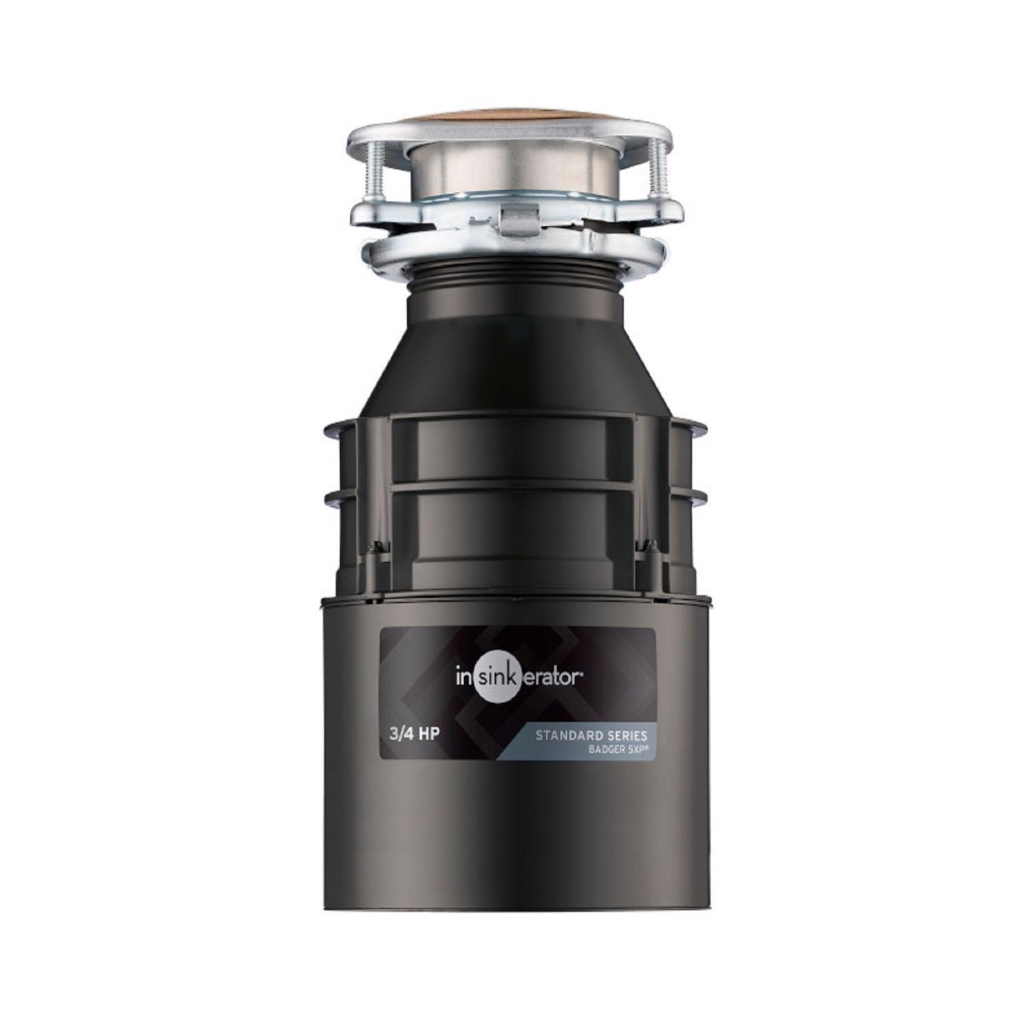 Badger 5XP 3/4 HP Continuous Feed Garbage Disposal