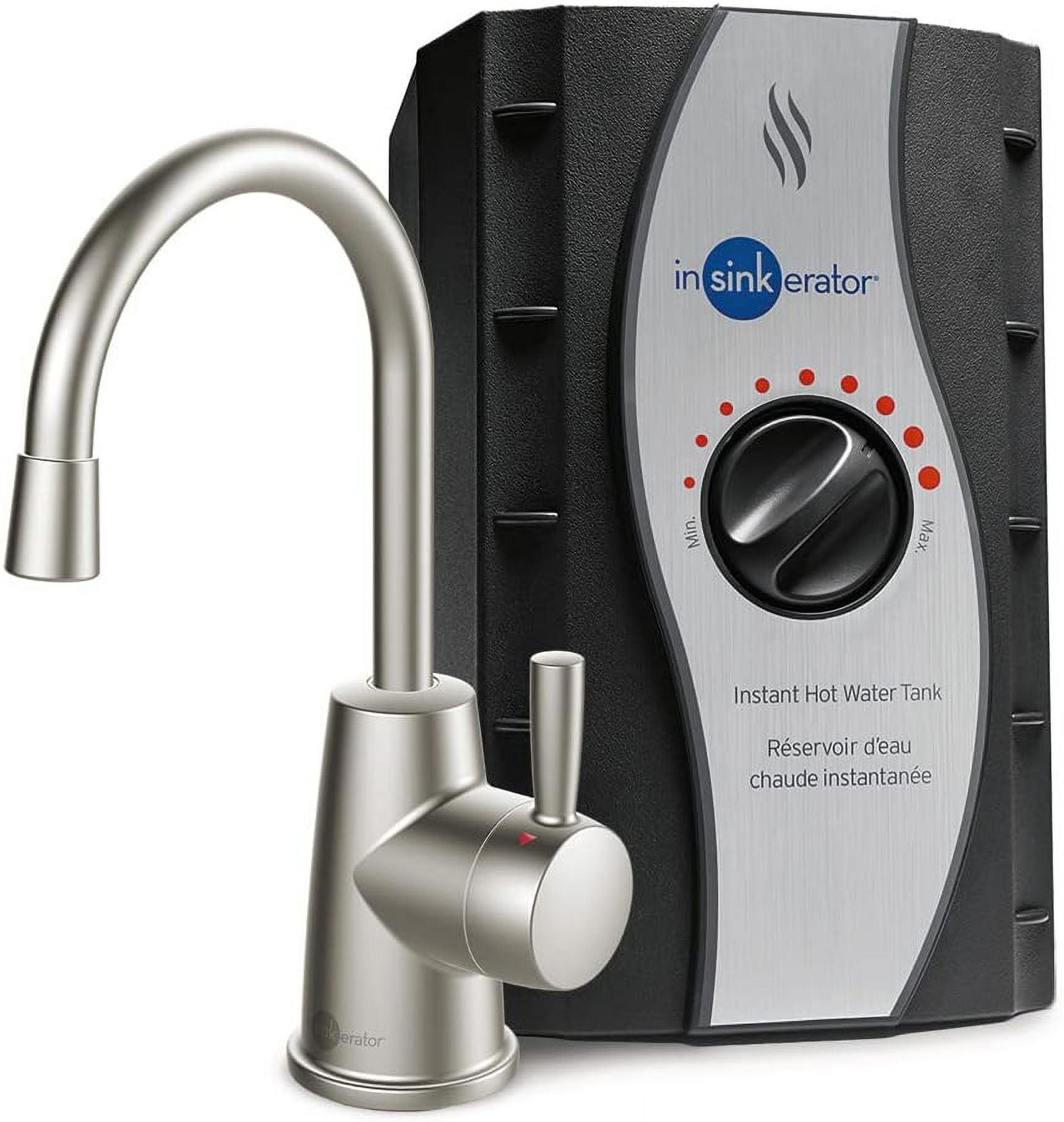 Satin Nickel Instant Hot Water Dispenser with Stainless Steel Tank