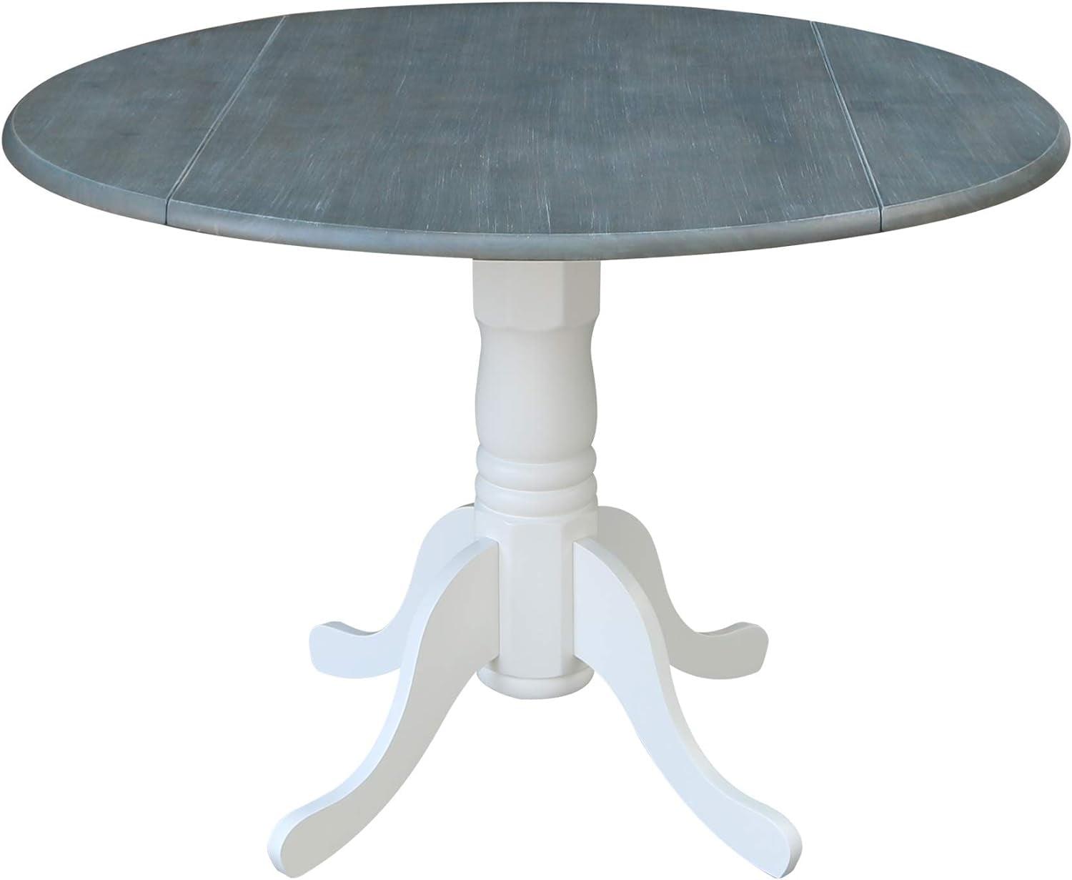 42" Mason Round Dual Drop Leaf Dining Table - International Concepts