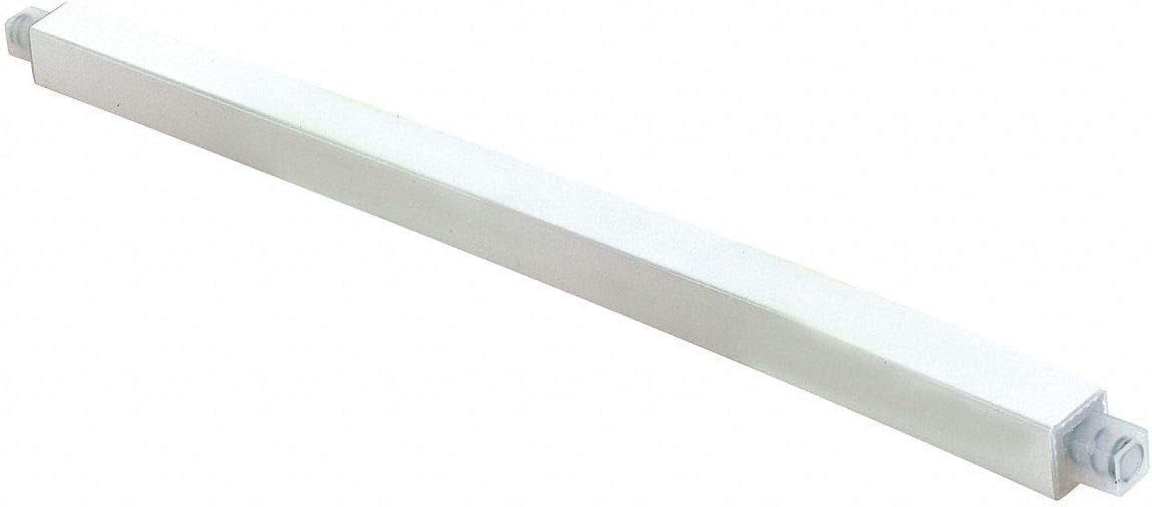 36 Inch White Plastic Wall Mounted Towel Bar